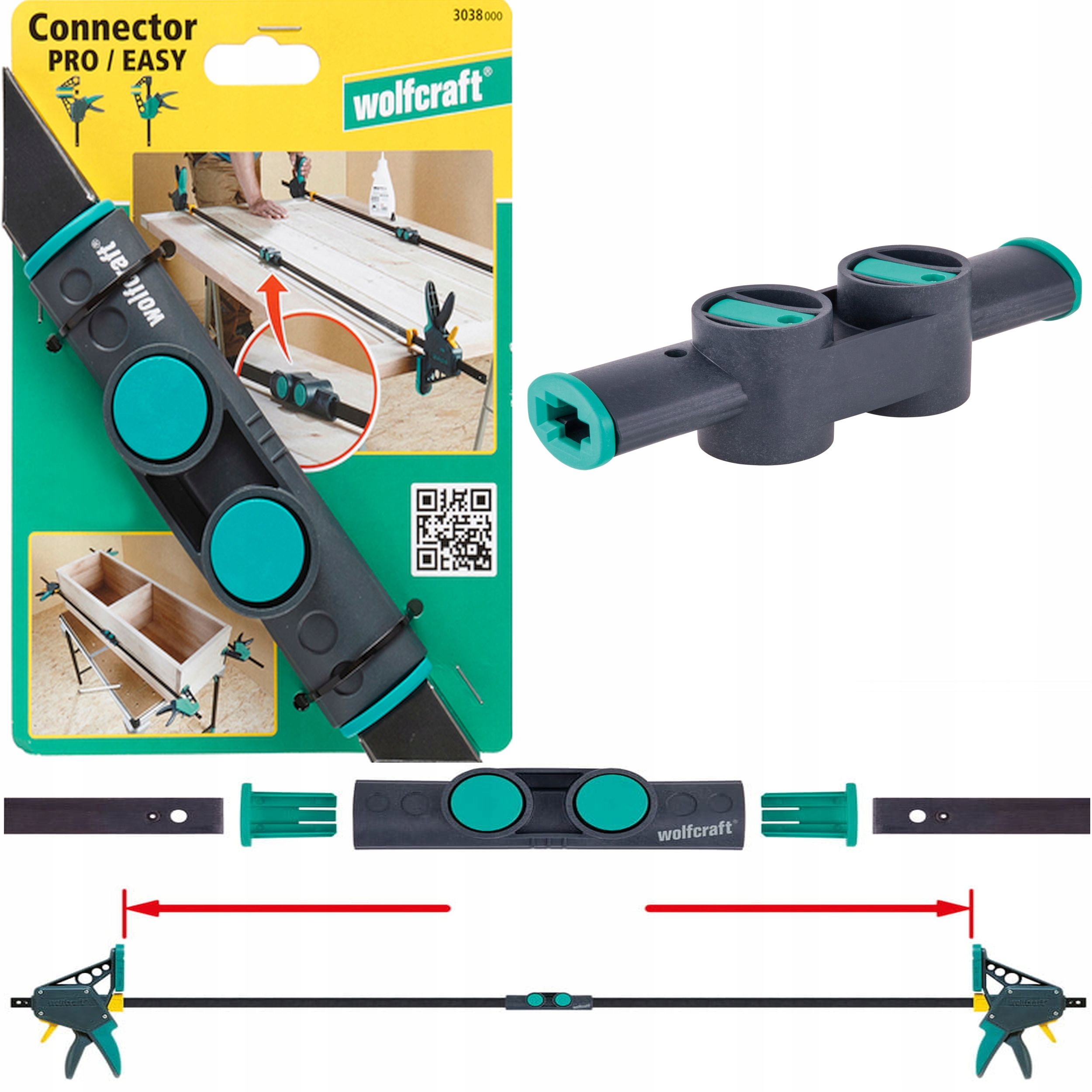 

Wolfcraft Adapter do łączenia ścisków 3038000