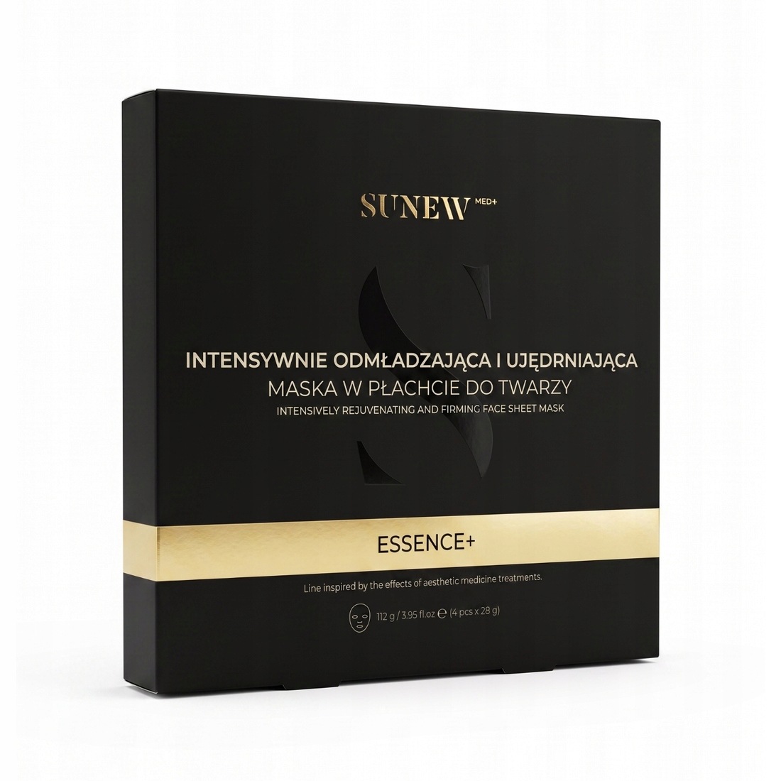 Sunew Med+ Essence+ Hybridní maska s peptidy a hlemýždím slizem 4 kusy