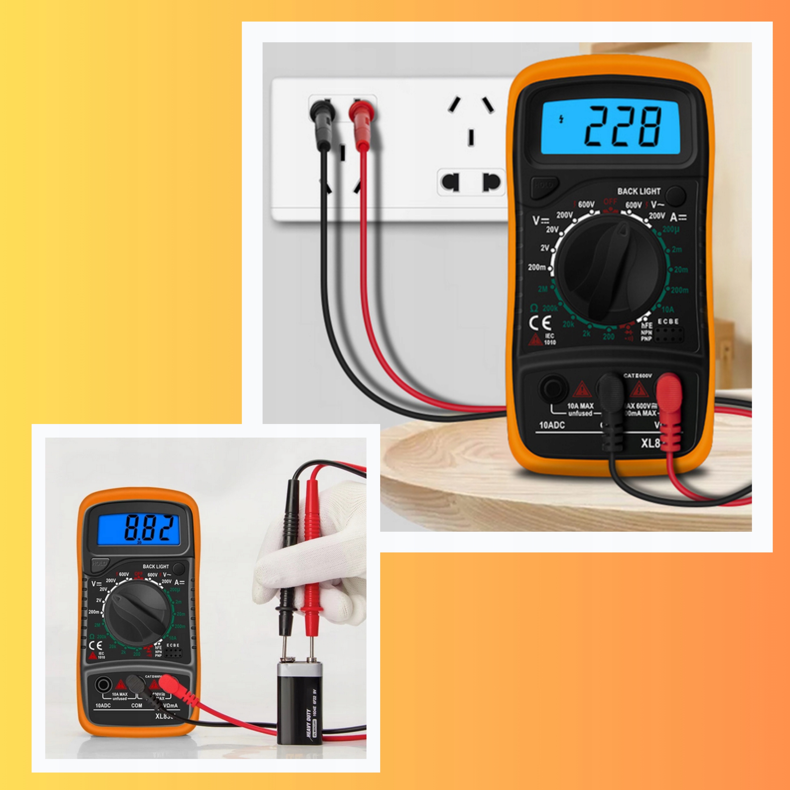 CYFROWY MIERNIK PRADU RECZNY TESTER NAPIECIA MULTIMETR Model Miernik Cyfrowy Prądowy Multimetr