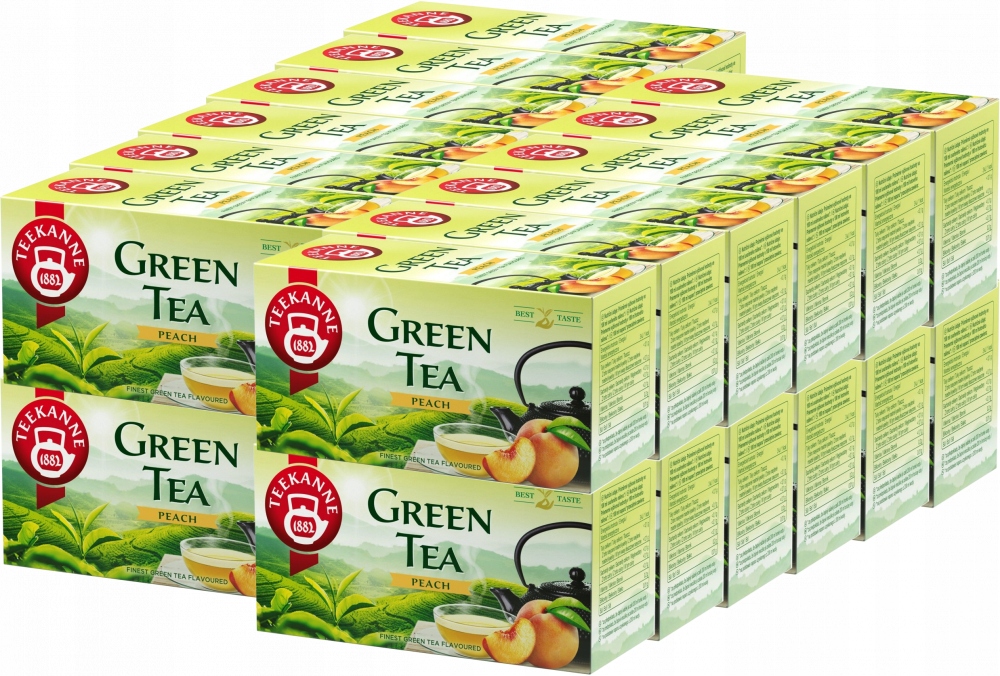 Herbata Teekanne Green Tea Peach brzoskwinia 20 torebek x24