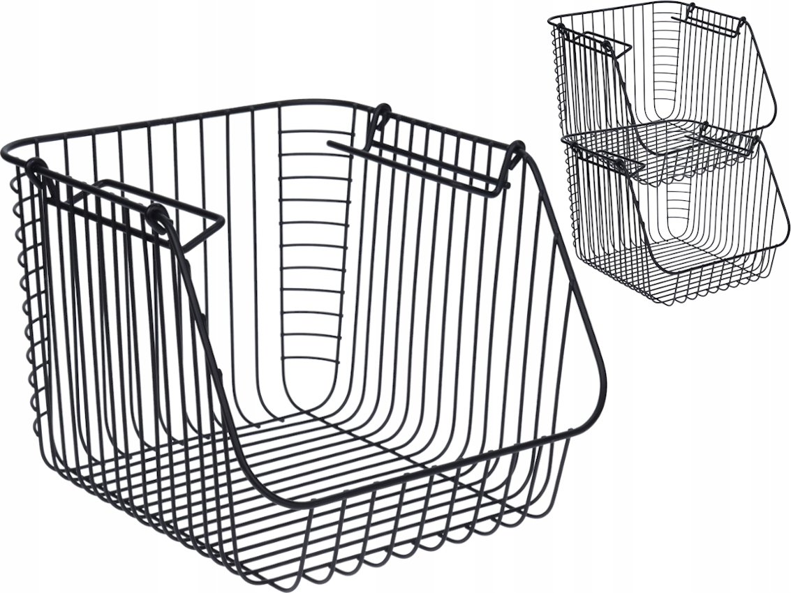 

Duży Metalowy Koszyk na owoce warzywa Piętrowy