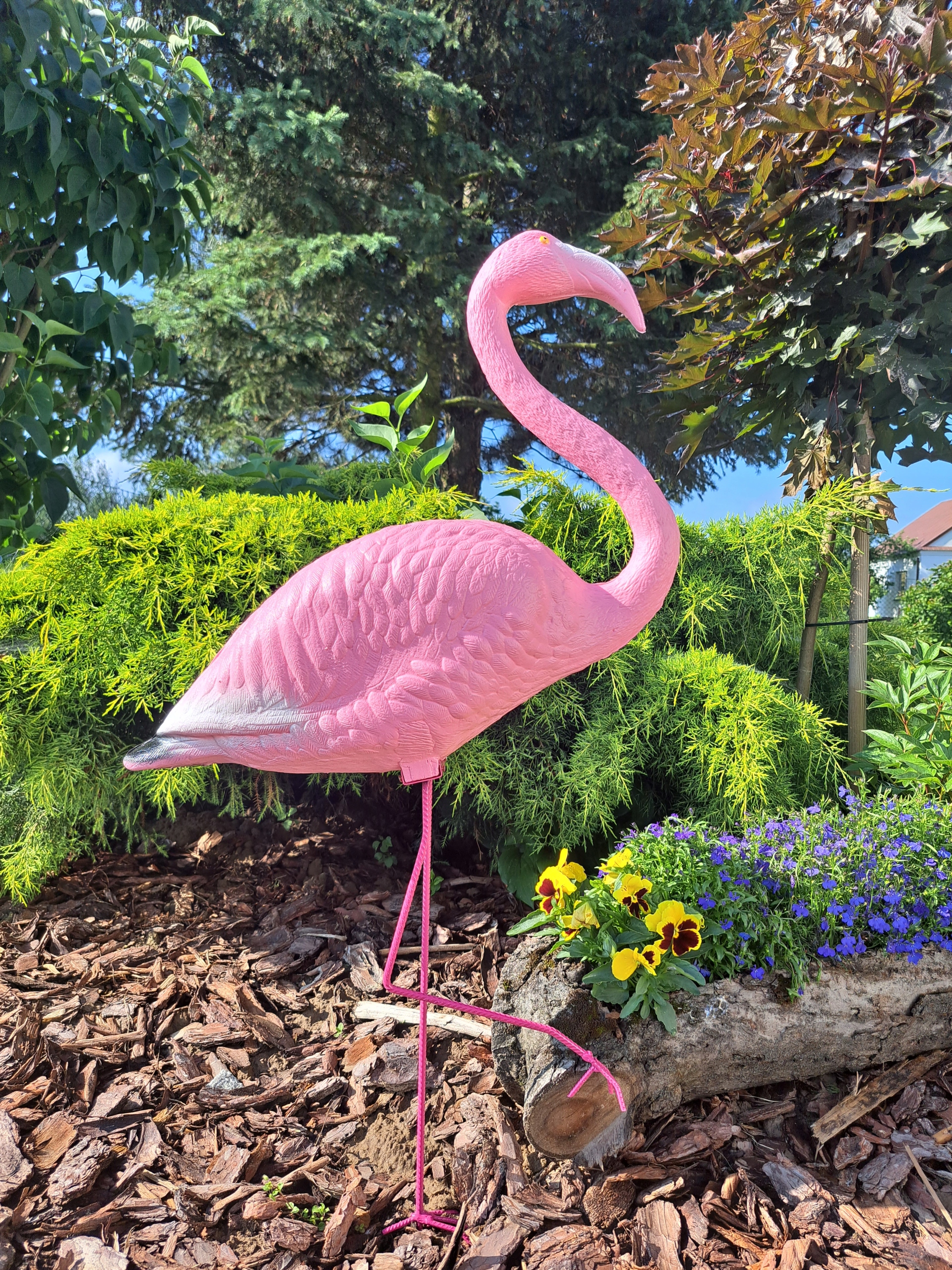 Figura ozdobna DUŻY FLAMING RÓŻOWY ogrodowy Producent inna