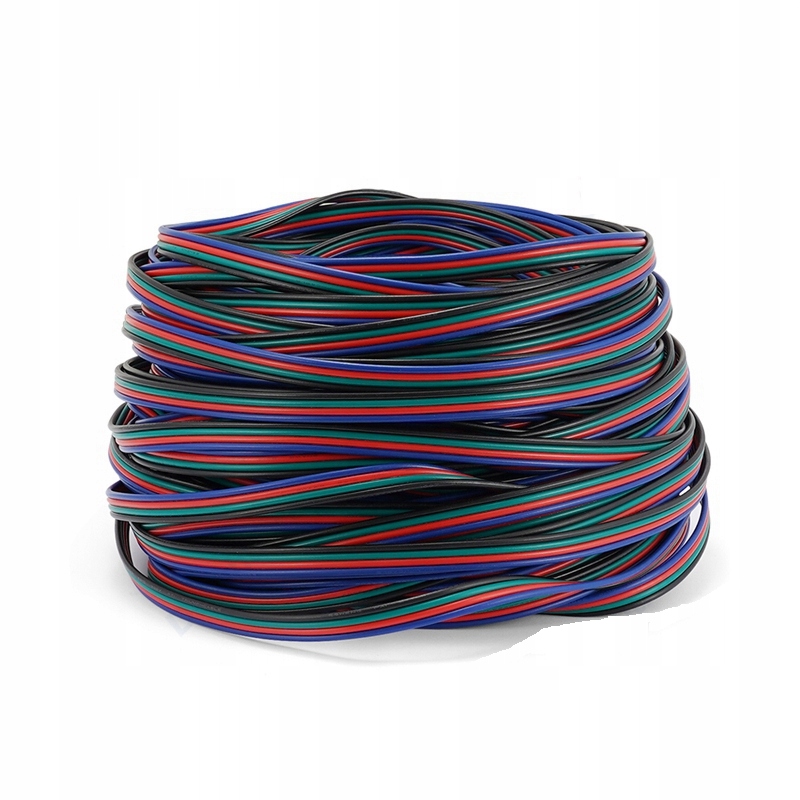 KABEL PRZEWÓD ZASILAJĄCY 4PIN 4x0,5mm 1m Model 4x0,5mm