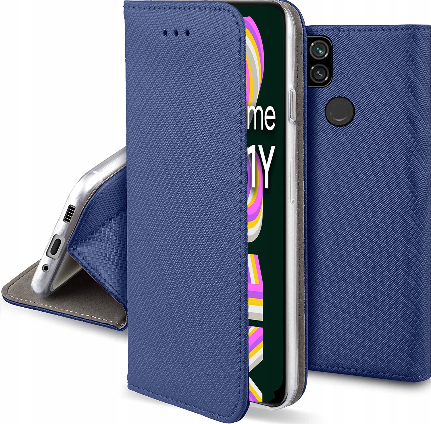 

Etui do Realme C21Y C25Y Magnet Case Smart +szkło