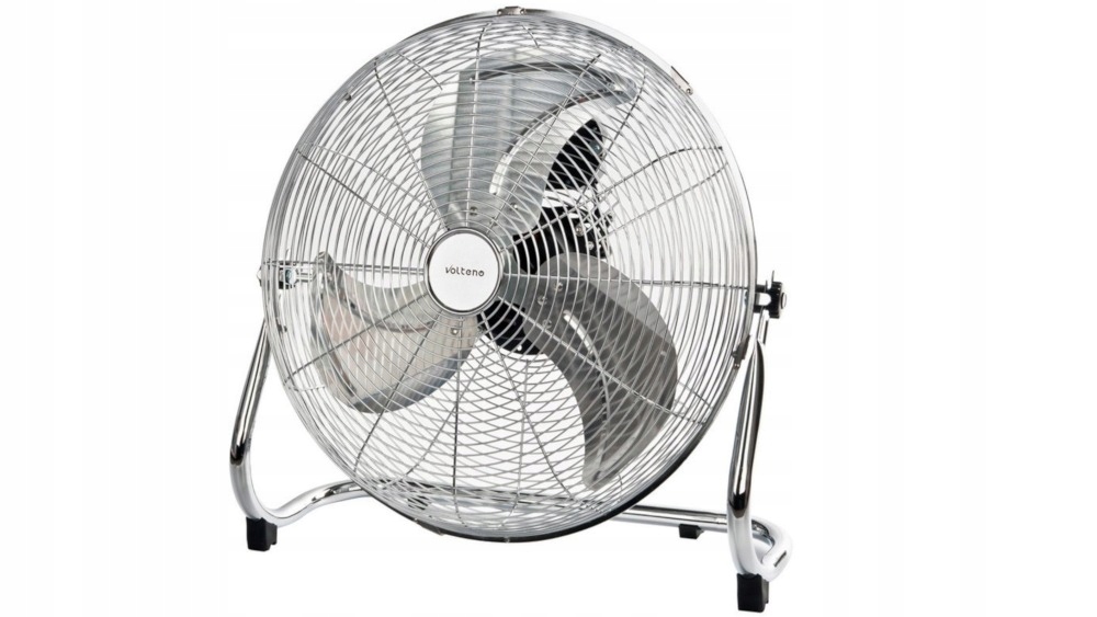 Volteno Wentylator-cyrkulator Podłogowy Chrom 100W 45cm