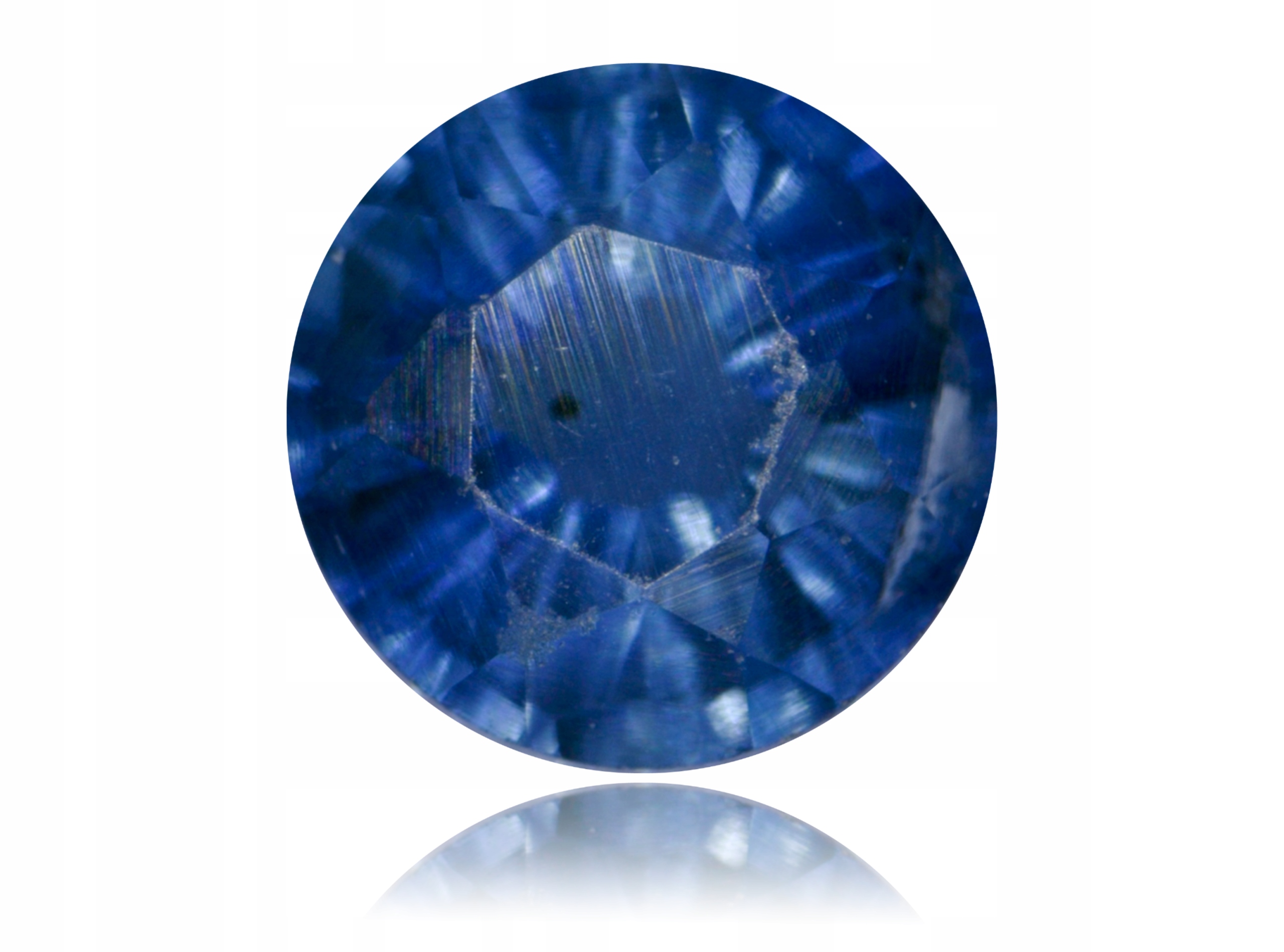 Safír 0.20ct Modrý Kulatý eCertifikát Wbd