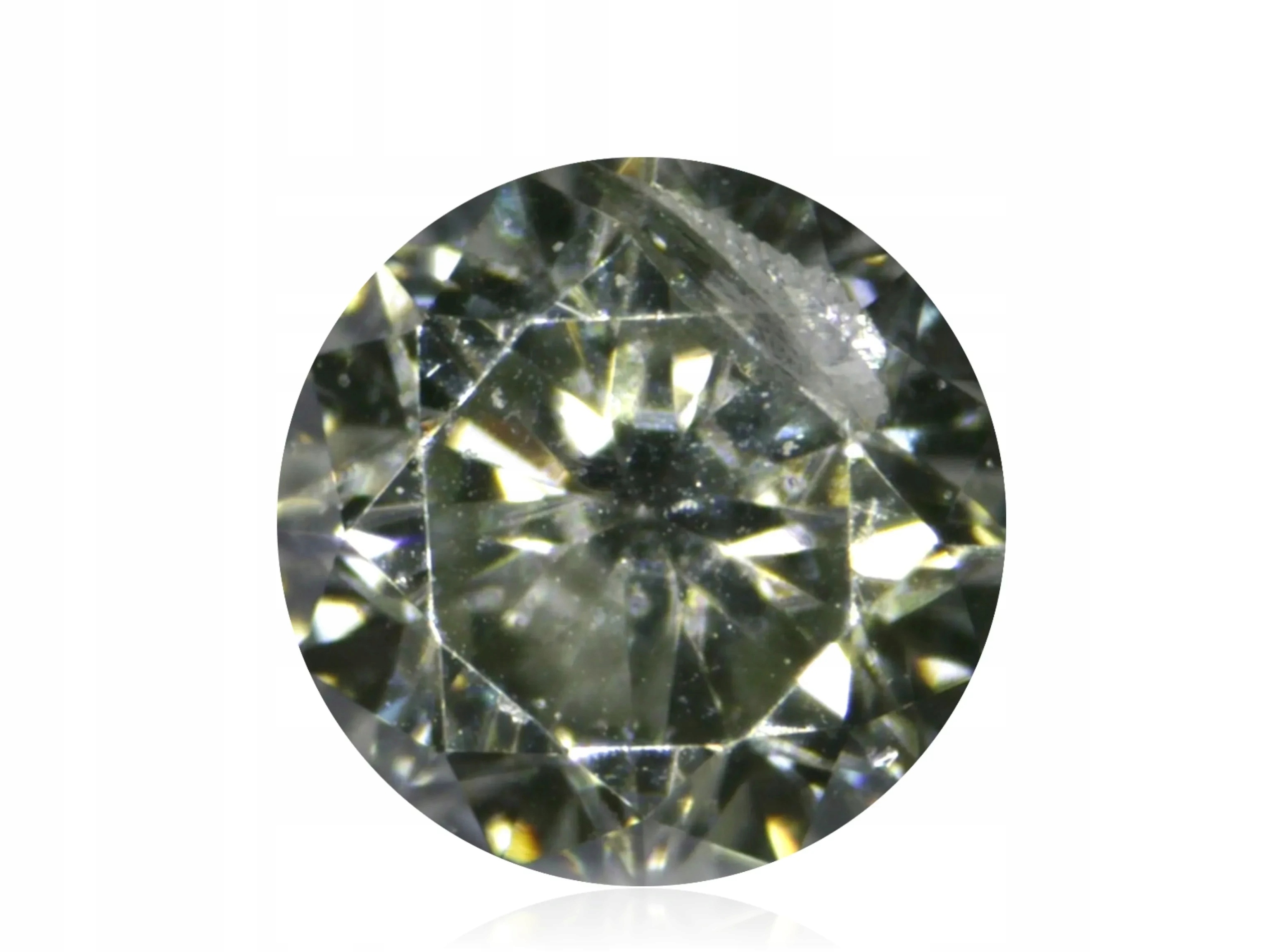 Přírodní Diamant 0.03ct Zelený Briliant I1 eCertifikát Wbd