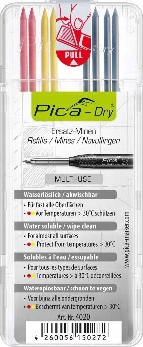 

Pica Dry Znacznik Wkład zapas kolorowe 4020