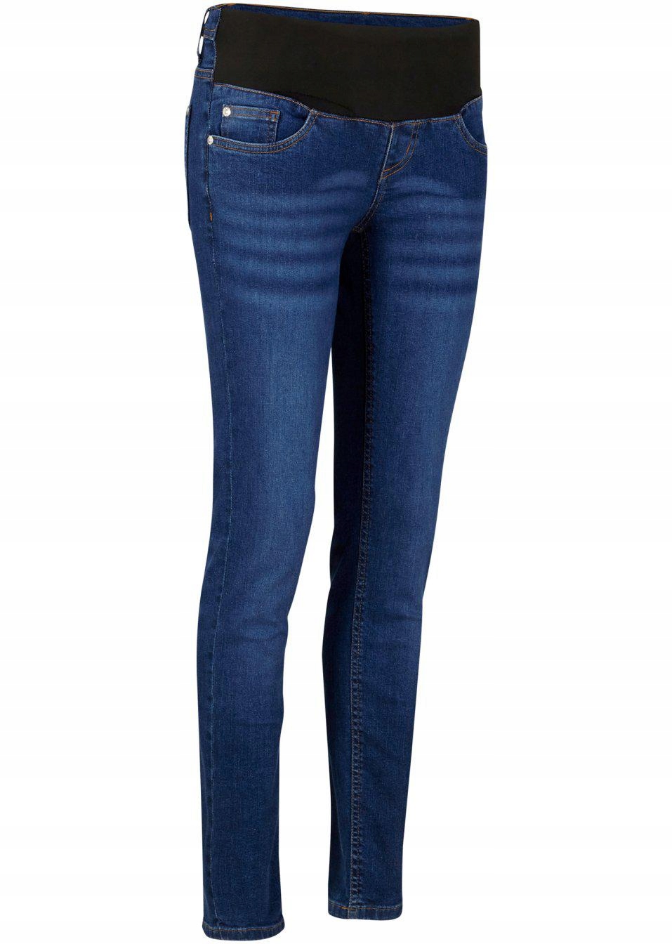 BONPRIX _SM LBS JEANSY GRANATOWE CIĄŻOWE _/ 50 Rozmiar 50