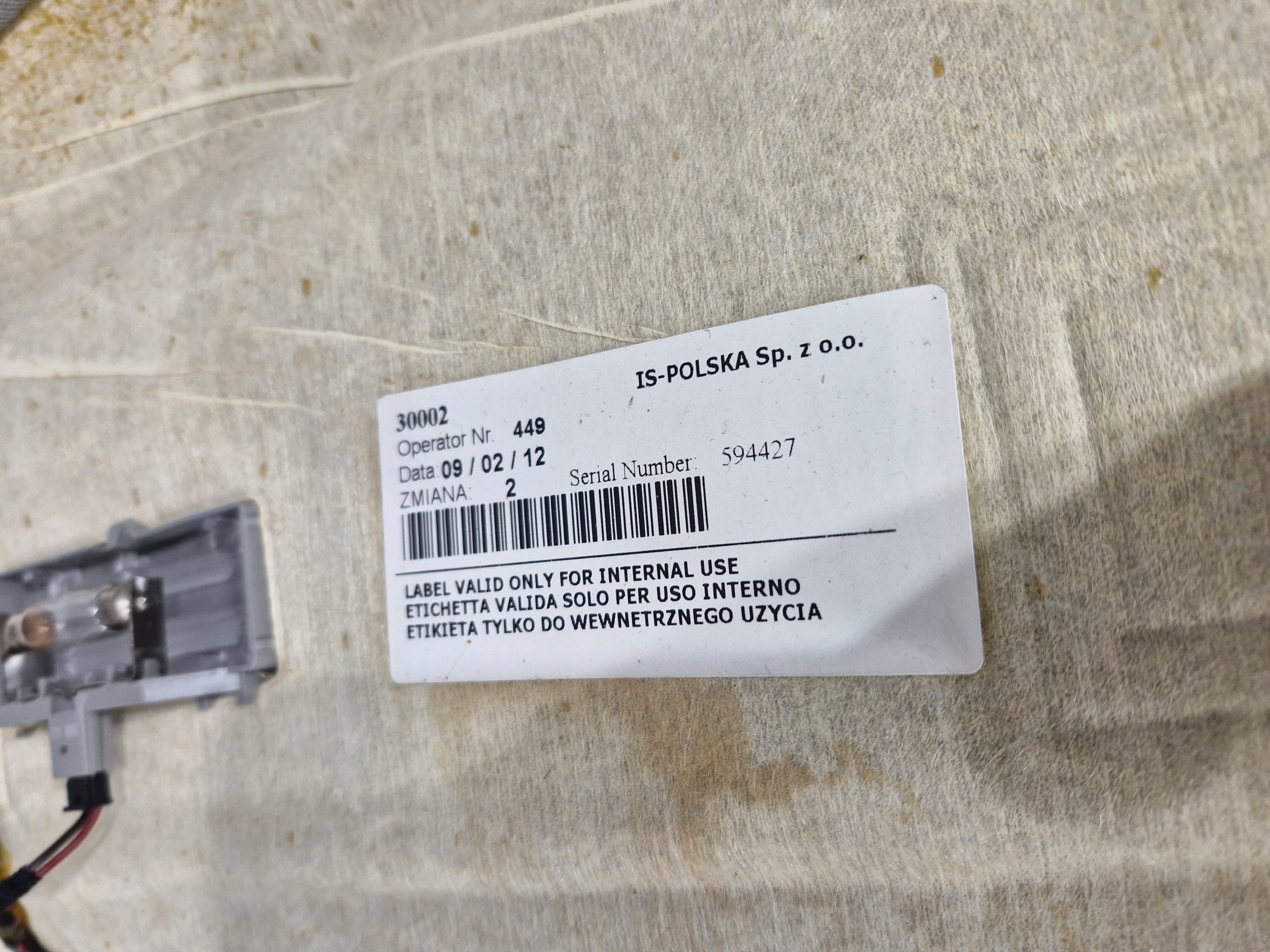 BMW 3 e91 SUFIT CIELO INTERNO grigio EVEREST GRAU Originale 7252710