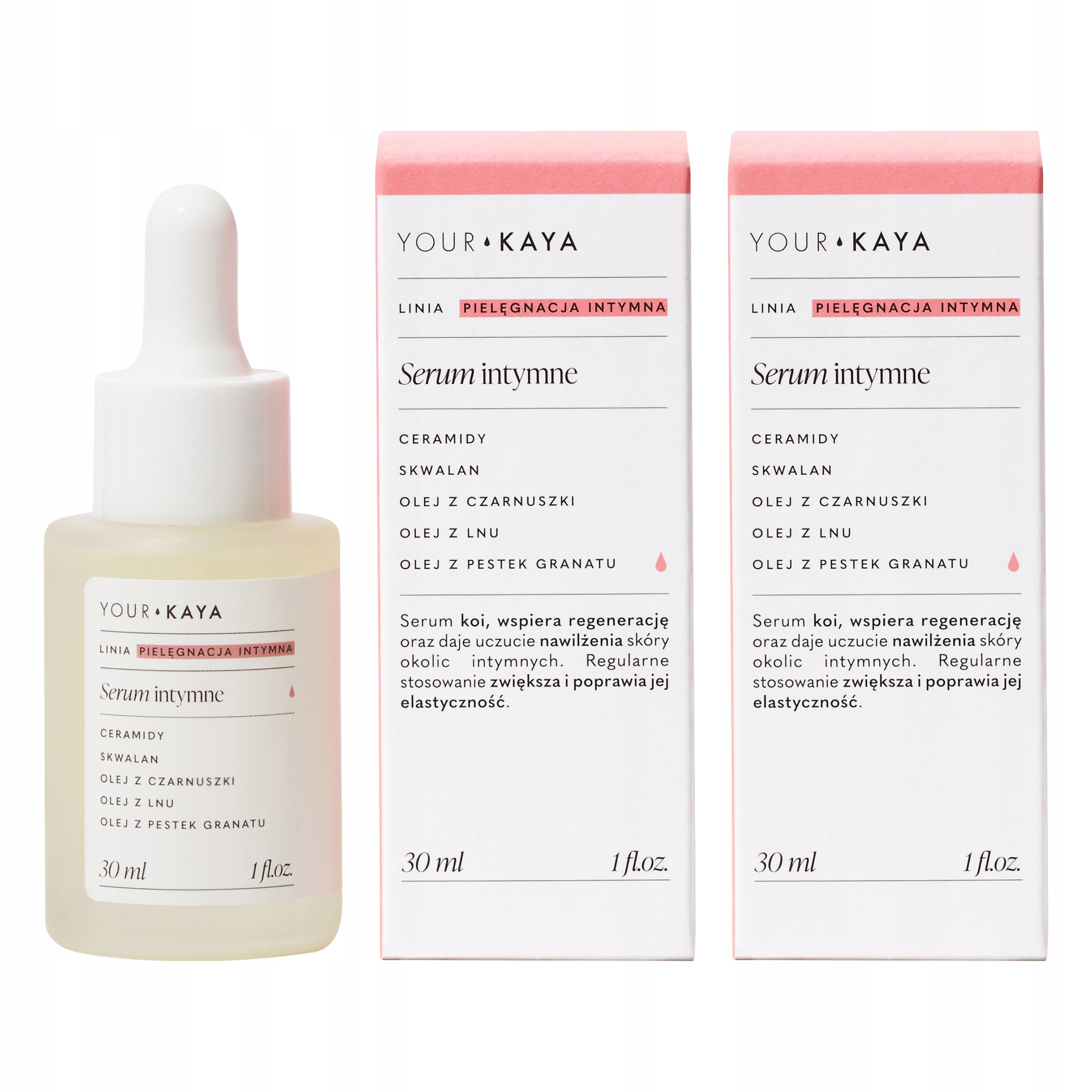 Intimní regenerační sérum s ceramidy, sada 2 x 30 ml Your Kaya