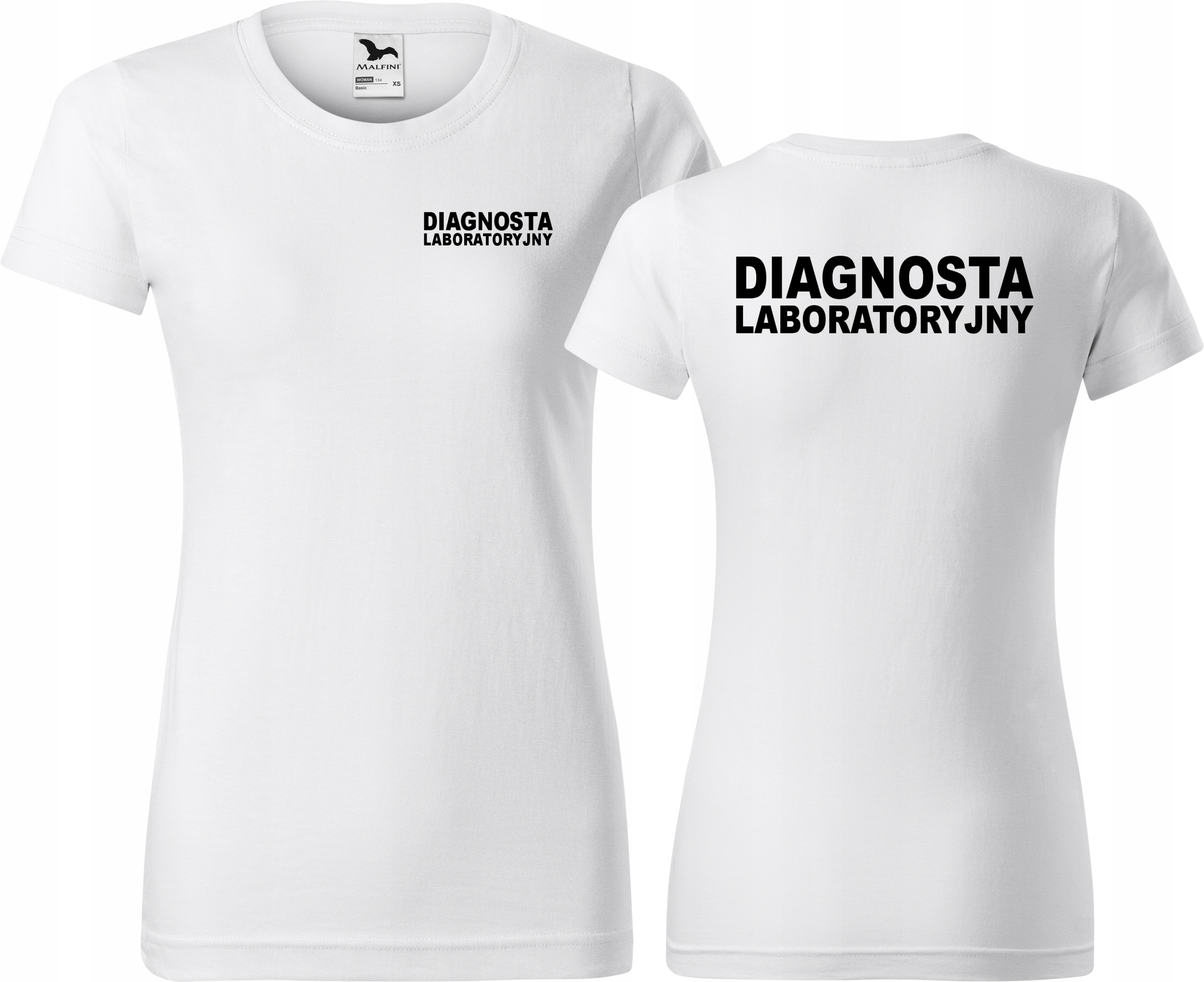 

Damska koszulka medyczna Diagnosta Laboratoryjny