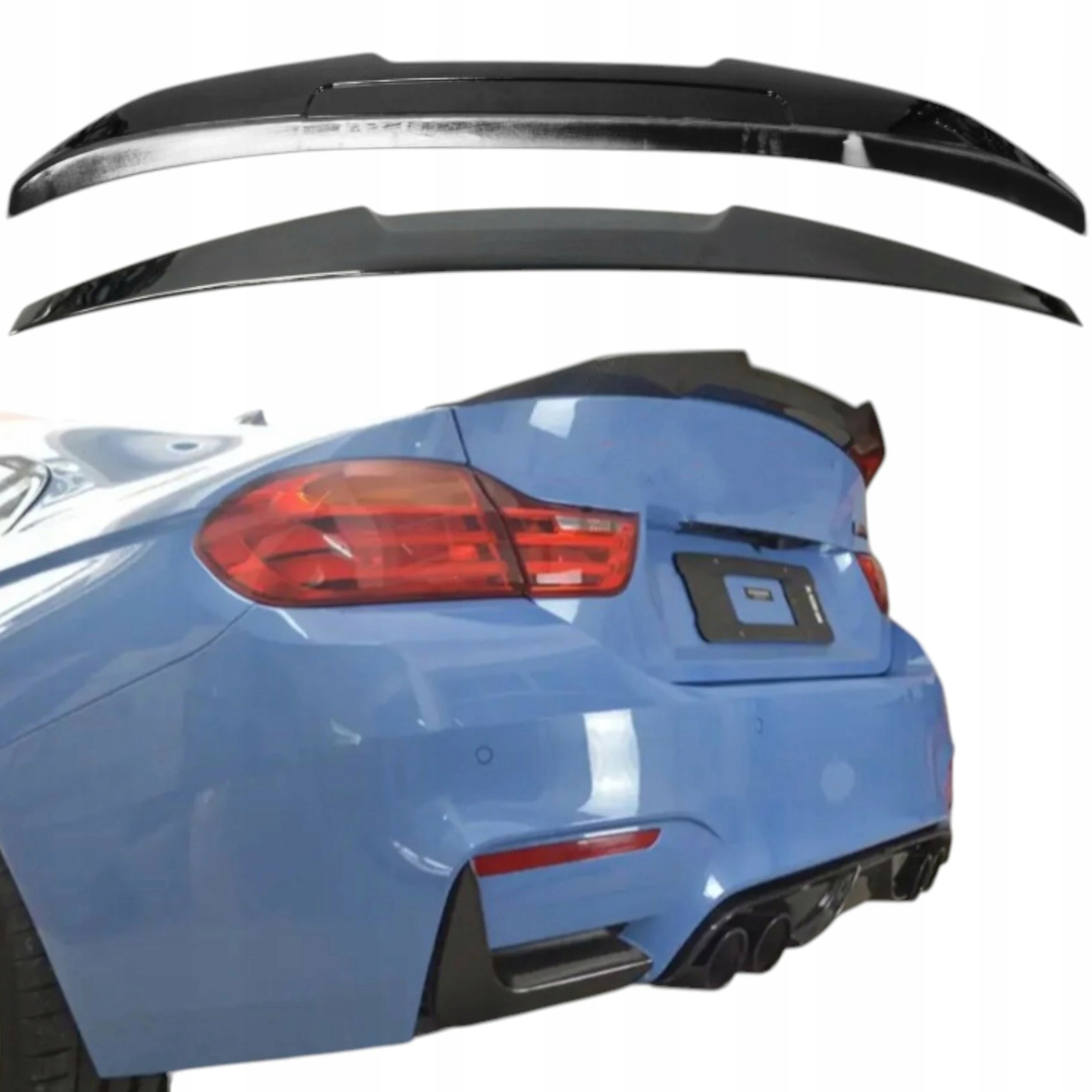Spoiler Bmw F32 F36 Letka M4 Vzhled Černý Lesk Spoiler Klapky Nástavec