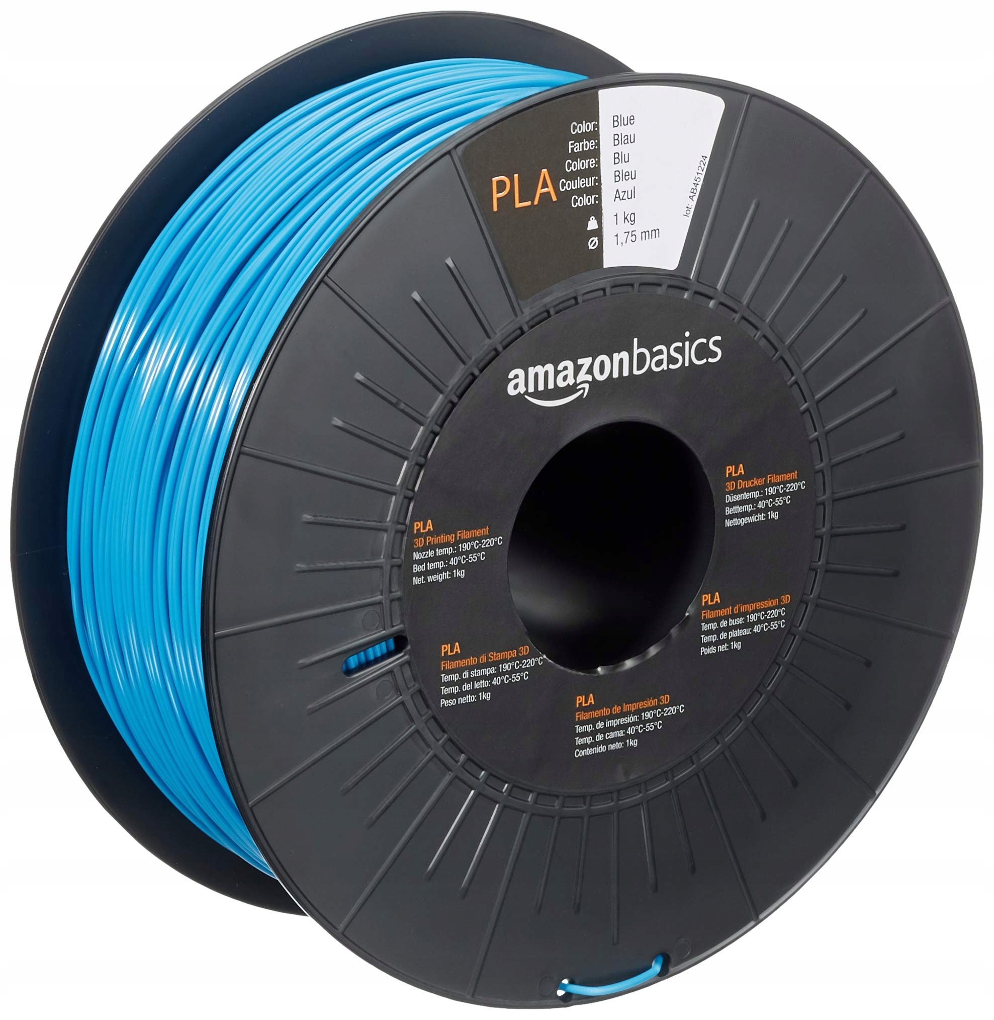 Filament PLA Amazon 1,75 mm 1 Kilogramy g niebieski