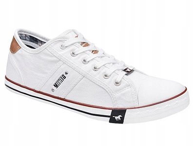 

Kultowe Trampki Mustang 40A050 r.41 Białe Jeans