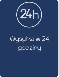 Regał niski dwudrzwiowy LINGO biały połysk Marka Mebelbos
