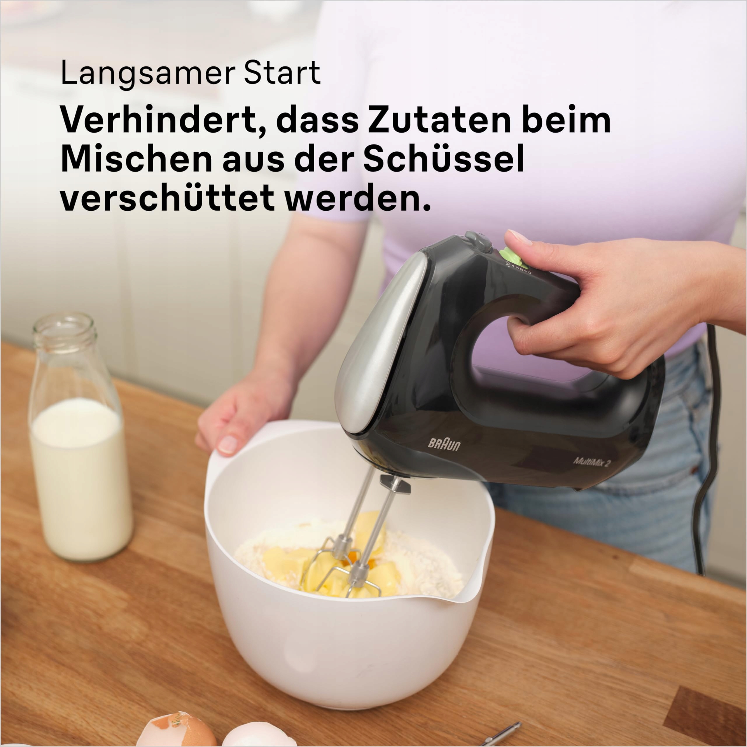 BRAUN Household MultiMix 2 Mikser Ręczny 500W 4 Prędkości Turbo Czarny — miniatura 6
