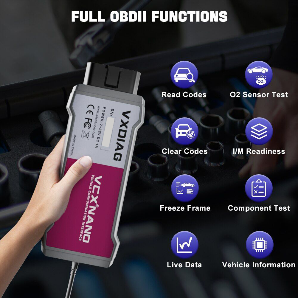 VXDIAG NANO RENAULT J2534 diagnostyka kodowanie Marka inna