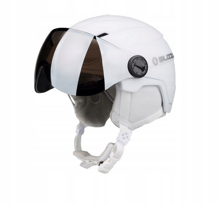 Dámská přilba Blizzard Double Visor bílá matná Sklo S2 Silver 56-59 Cm M/L