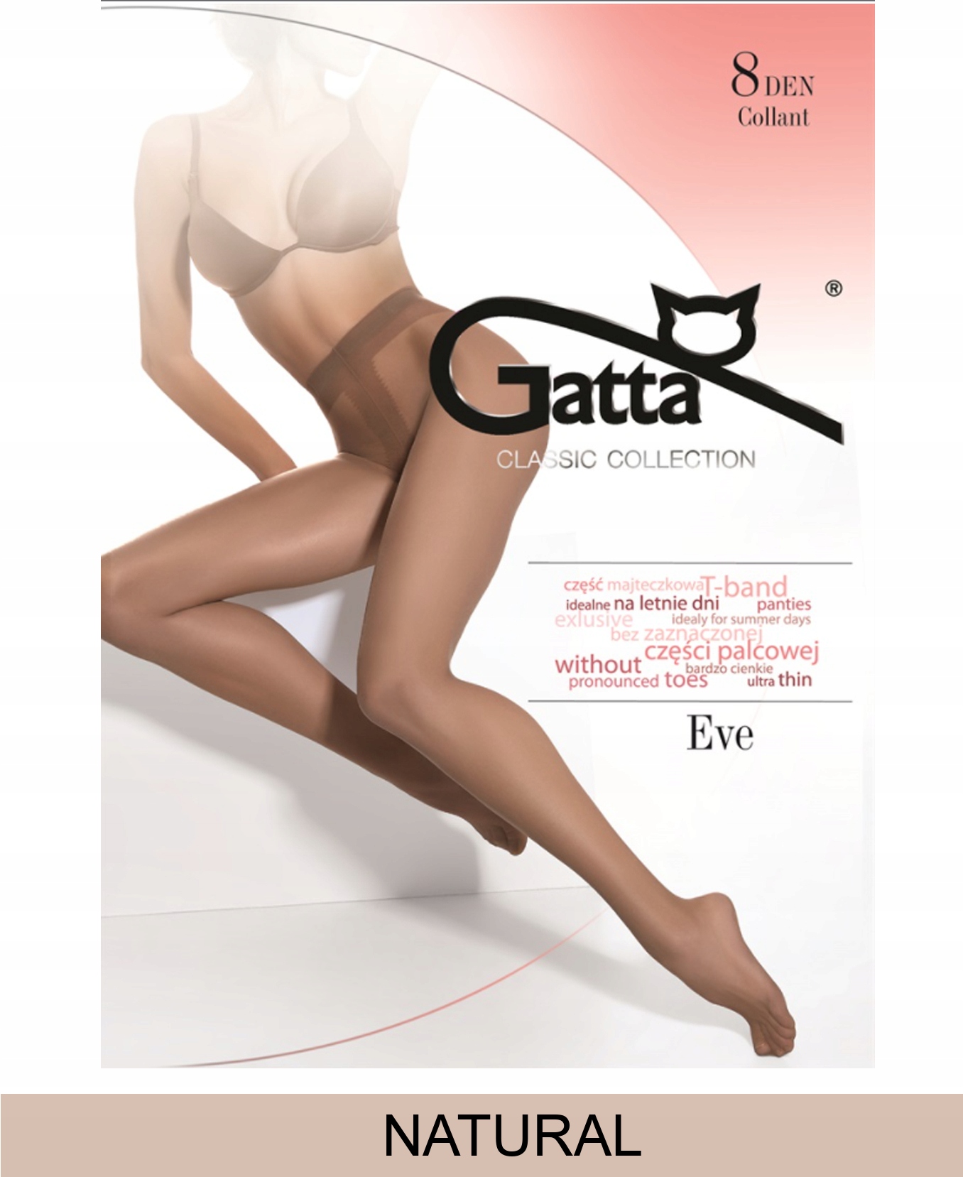 

Gatta Eve Rajstopy damskie 8 Den wz.00/3-M/Natural