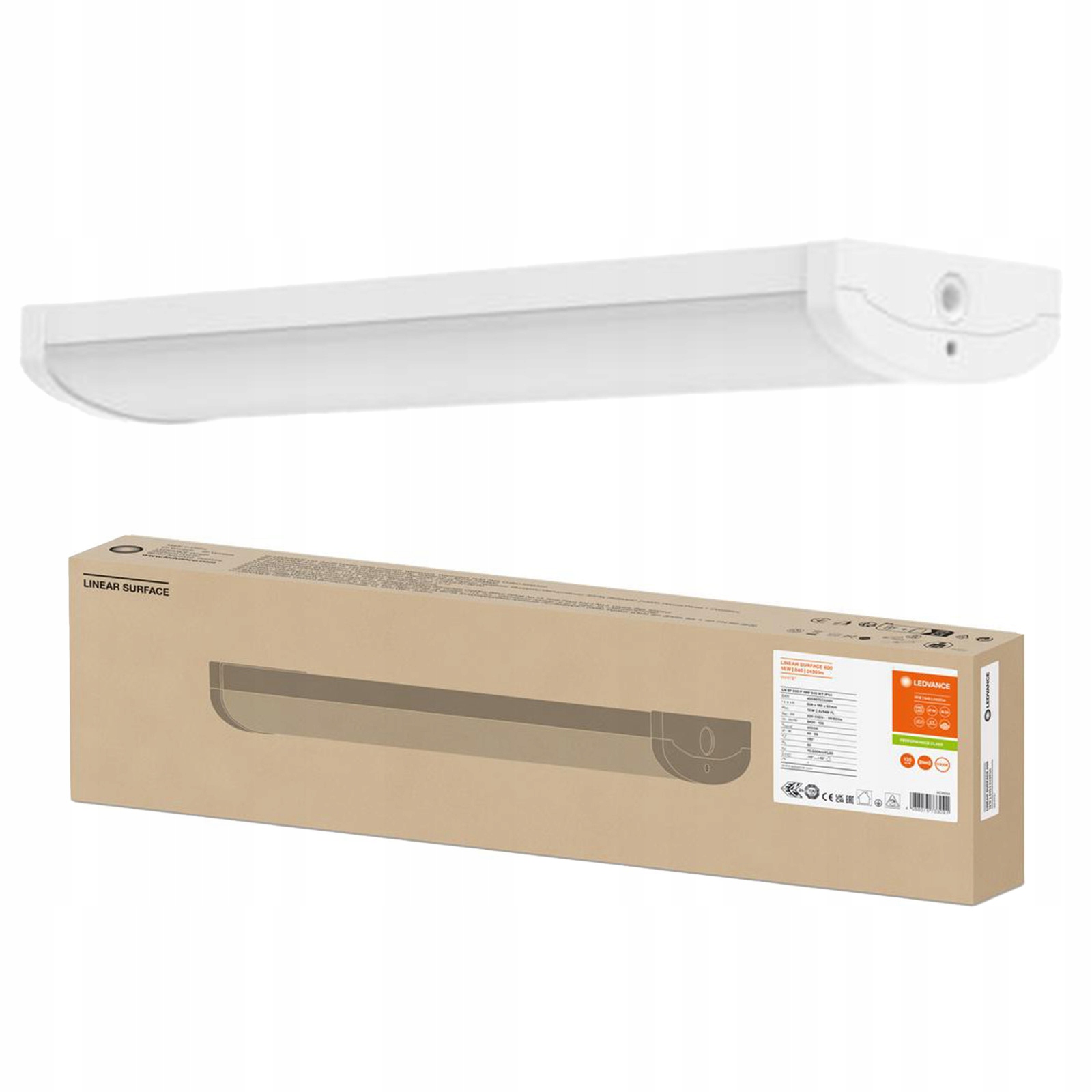 Lampa Lineárne svietidlo osvetľovacia lišta 18W 2430lm 4000K Biela lineárna