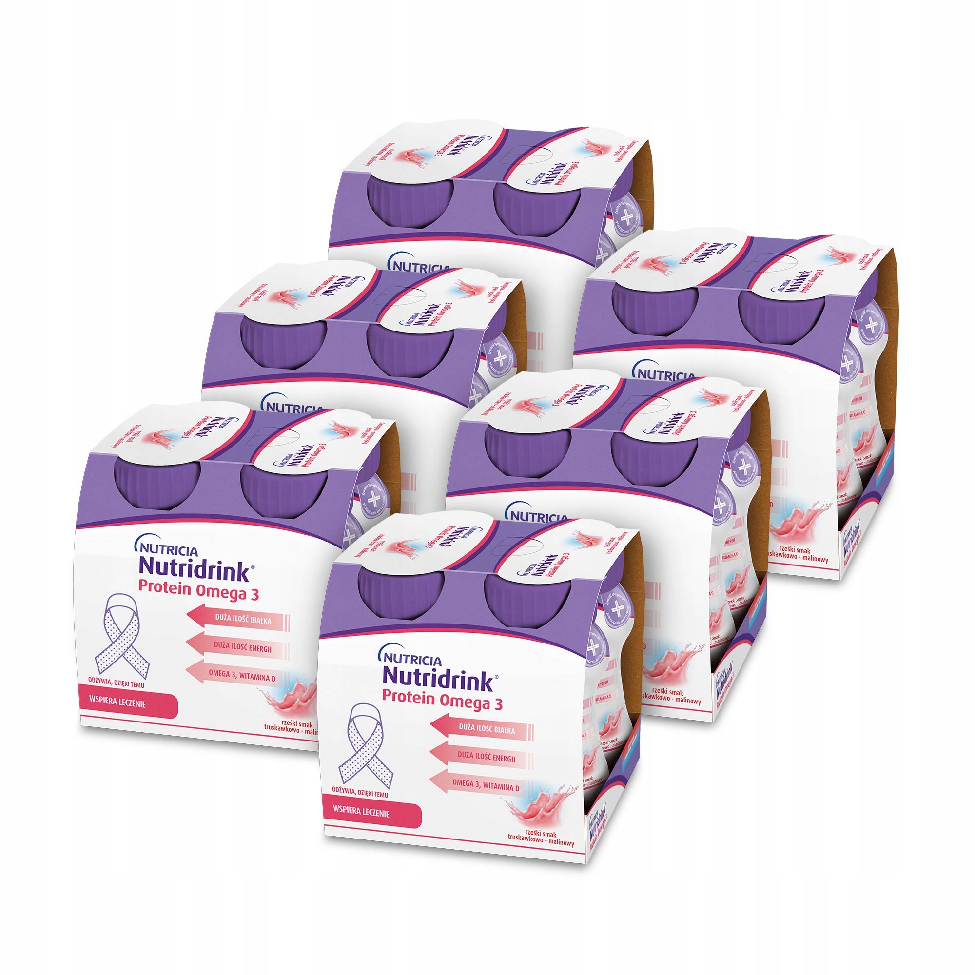 Nutridrink Protein OMEGA-3 truskawka-malina