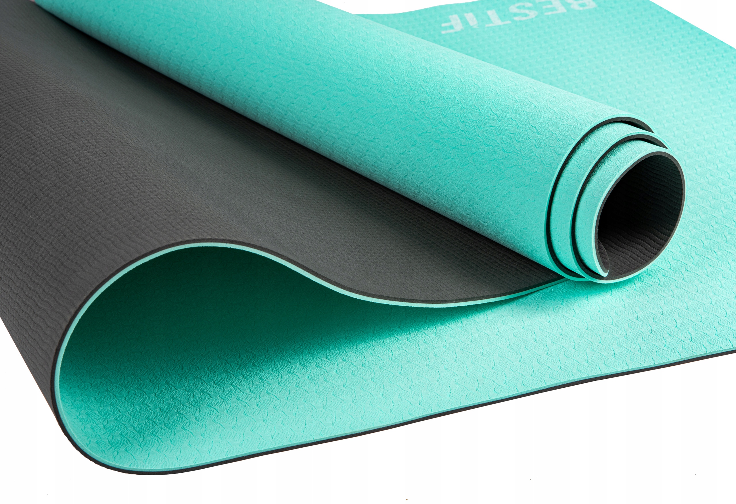 MATA DO ĆWICZEŃ FITNESS BESTIF TPE JOGI KARIMATA YOGA PILATES JOGA 183cm Grubość 0.4 cm