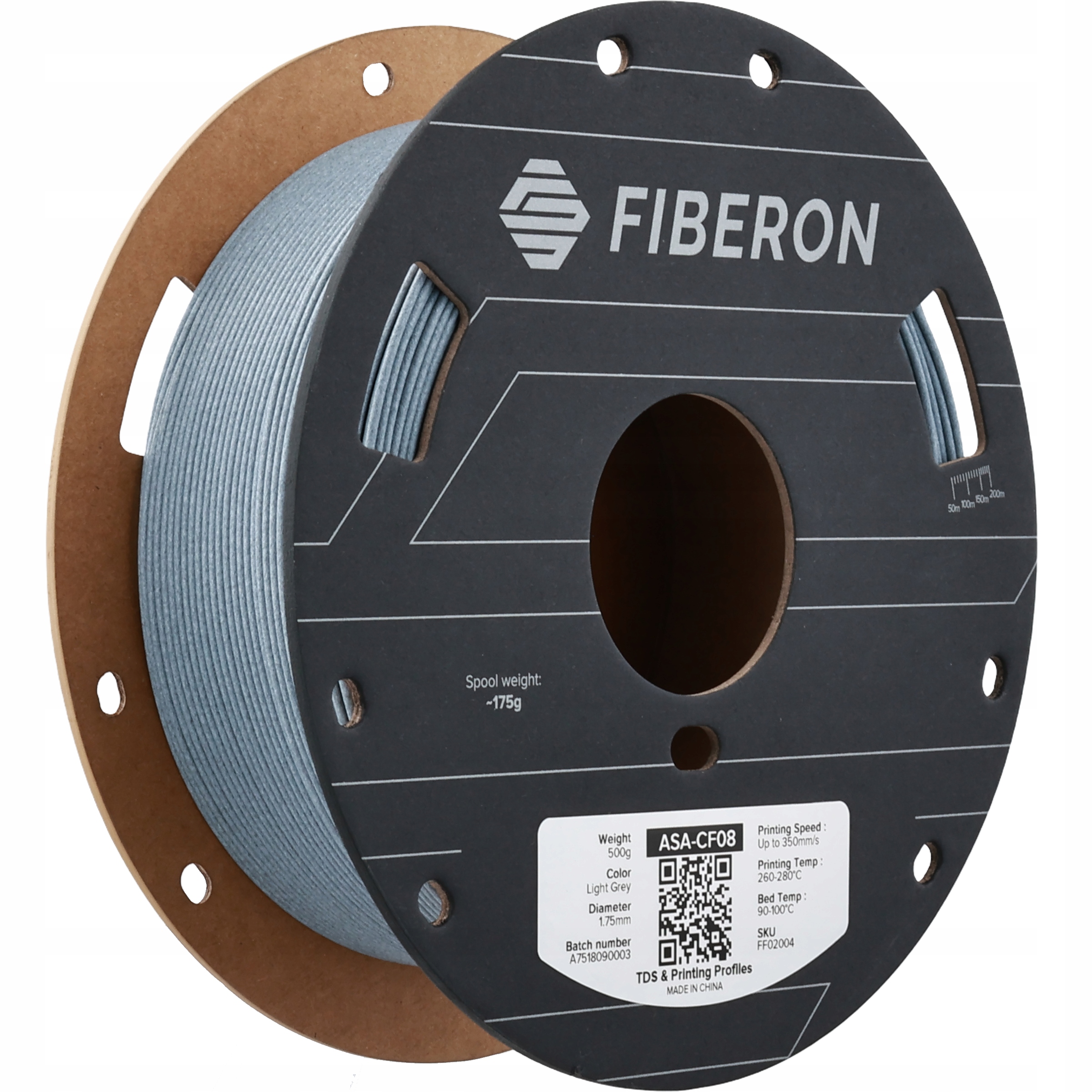 Polymaker Fiberon ASA-CF08 Light Grey 1.75mm 500g