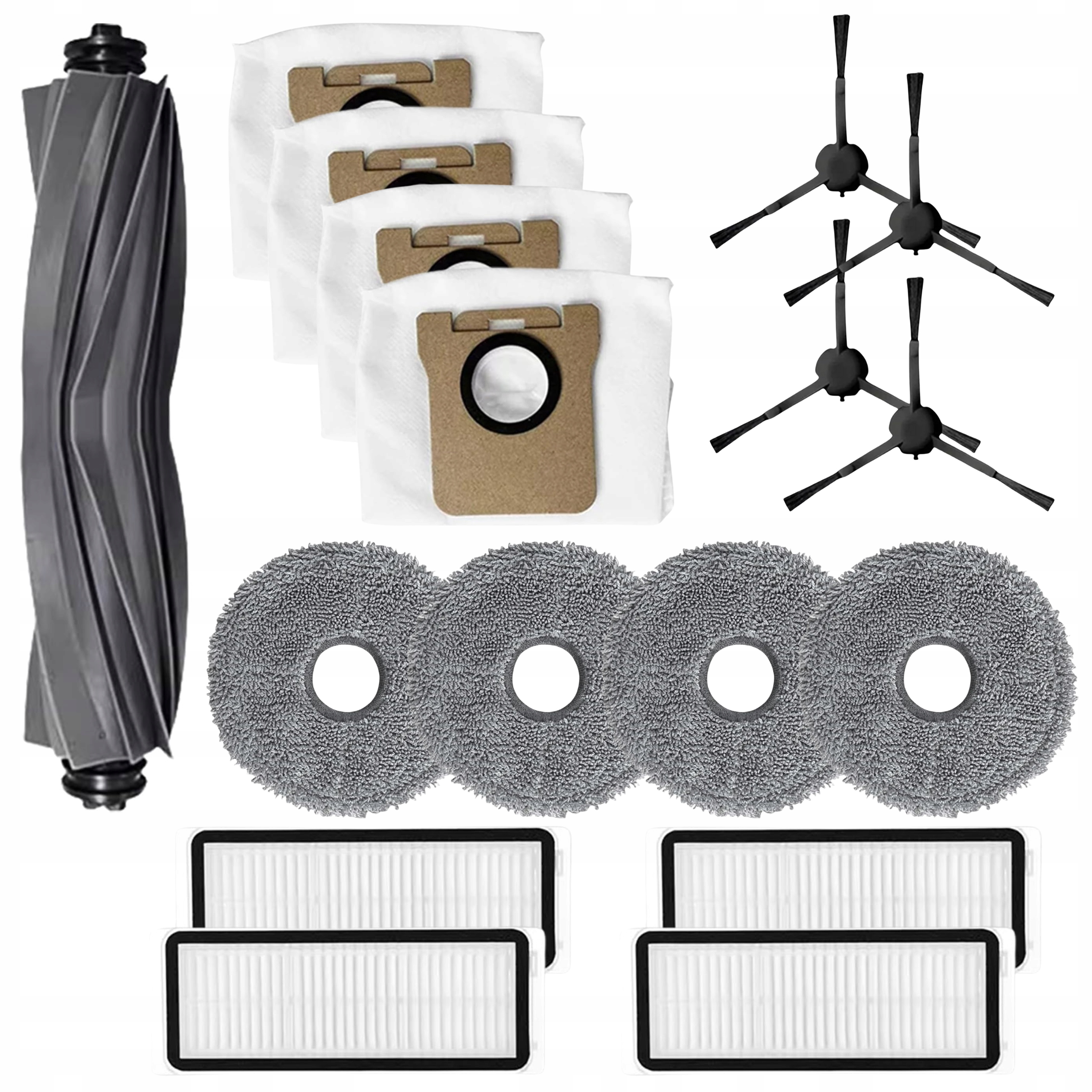 Duży zestaw szczotki filtry worki mopy do Dreame L20 Ultra X20 Plus