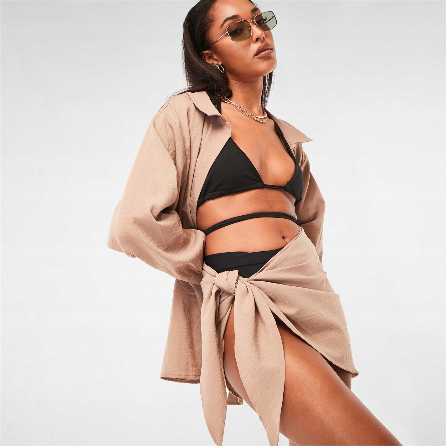 M8719 KRÓTKIE WIĄZANE PAREO PLAŻOWE MISSGUIDED 38 Kod producenta 10277478
