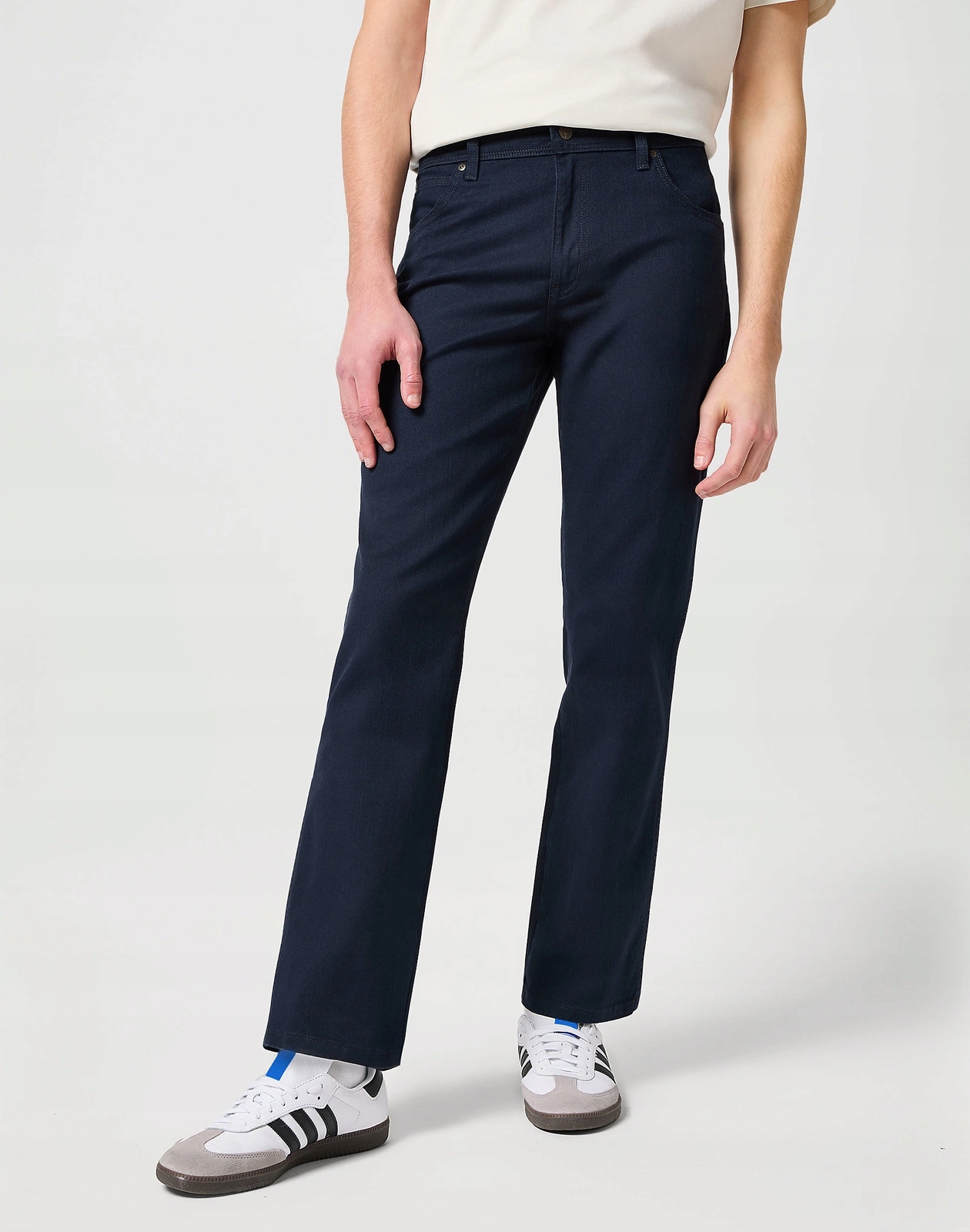 Pánské jednoduché kalhoty Wrangler Regular Navy 112125997 W10IHH114 42/34