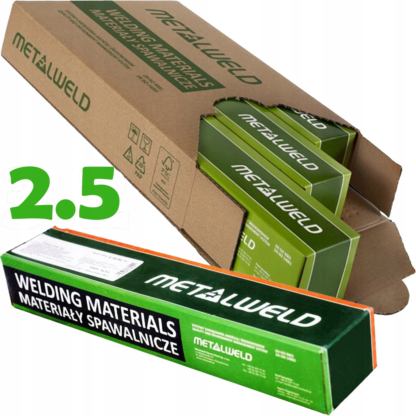 Elektrody Metalweld Rutilové 2,5/350 5KG Polské