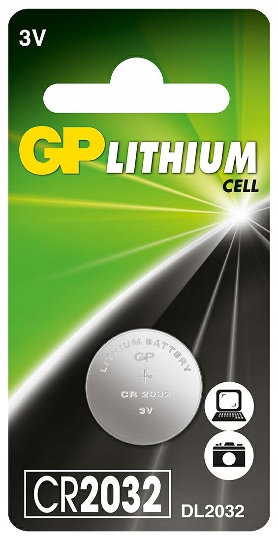 

Bateria litowa Gp CR2032 3V LiMnO2 2200mAh guzik