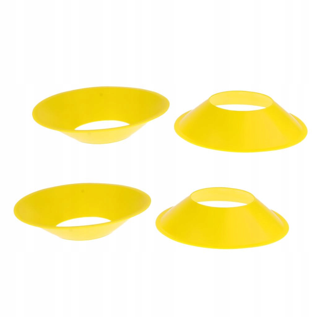 .4pcs Football Soccer Training Mark Disc Yellow Model Tablica rejestracyjna do treningu piłkarskiego