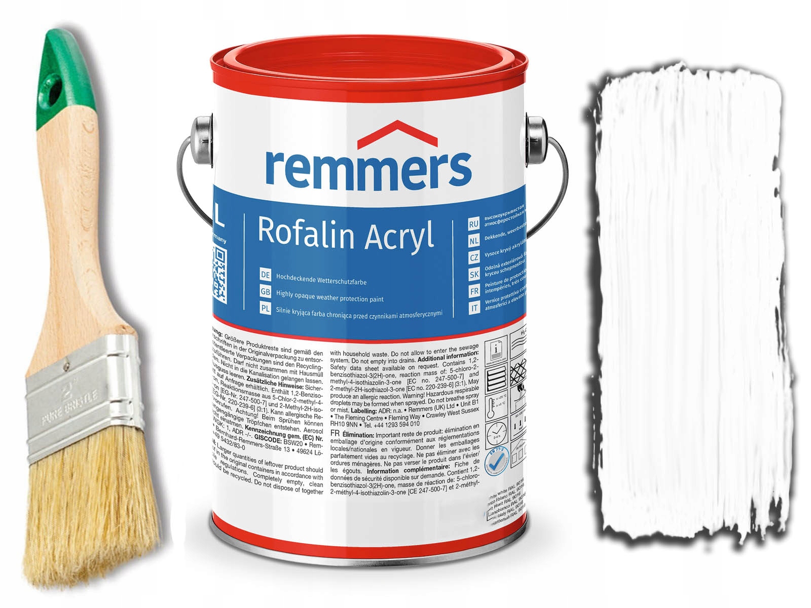

Remmers Rofalin Acryl farba do drewna Biała 5L