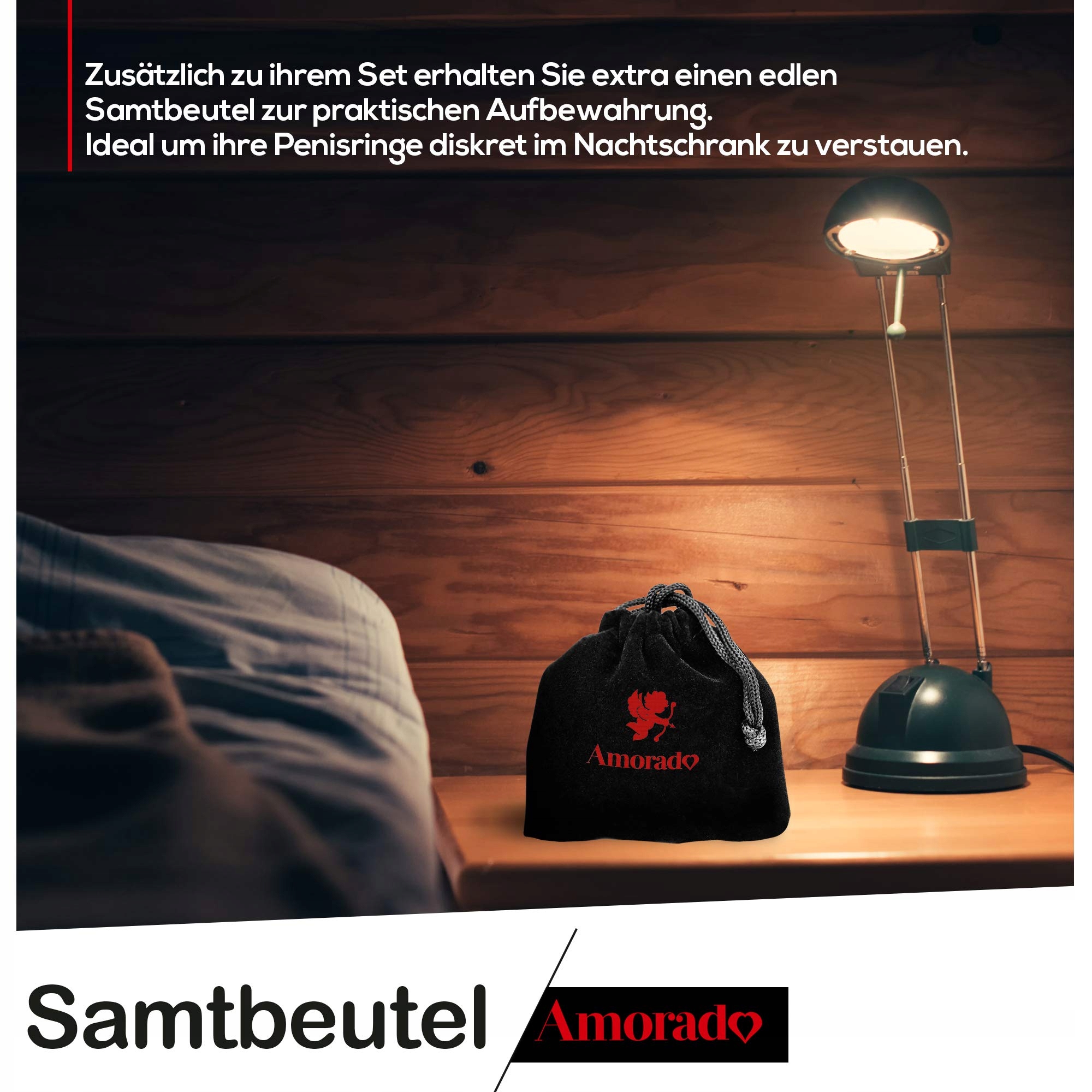 AMORADO Zestaw 3 Silikonowych Pierścieni Erekcyjnych Dla Mężczyzn — miniatura 5