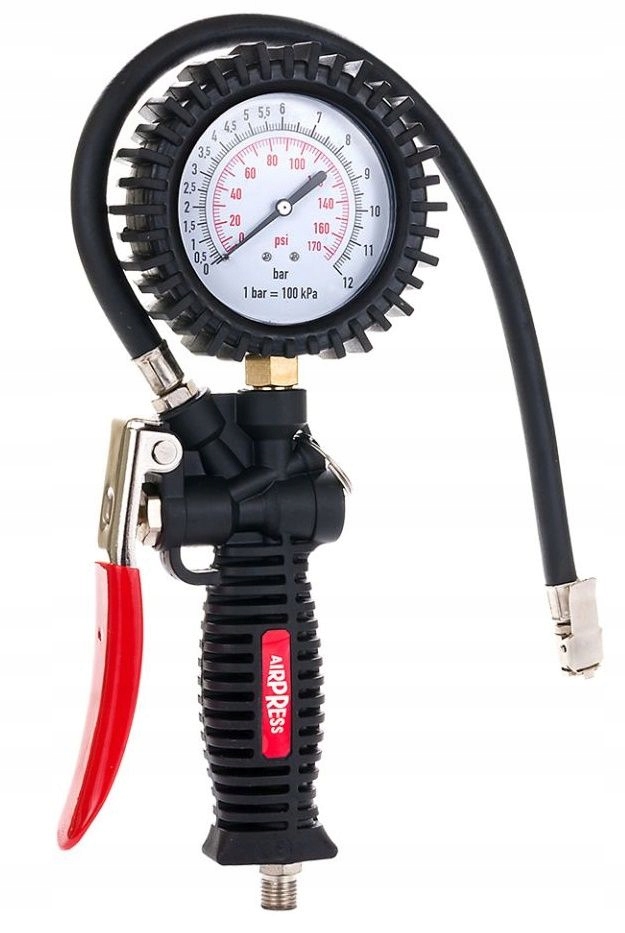 Профессиональный насосный пистолет с манометром
