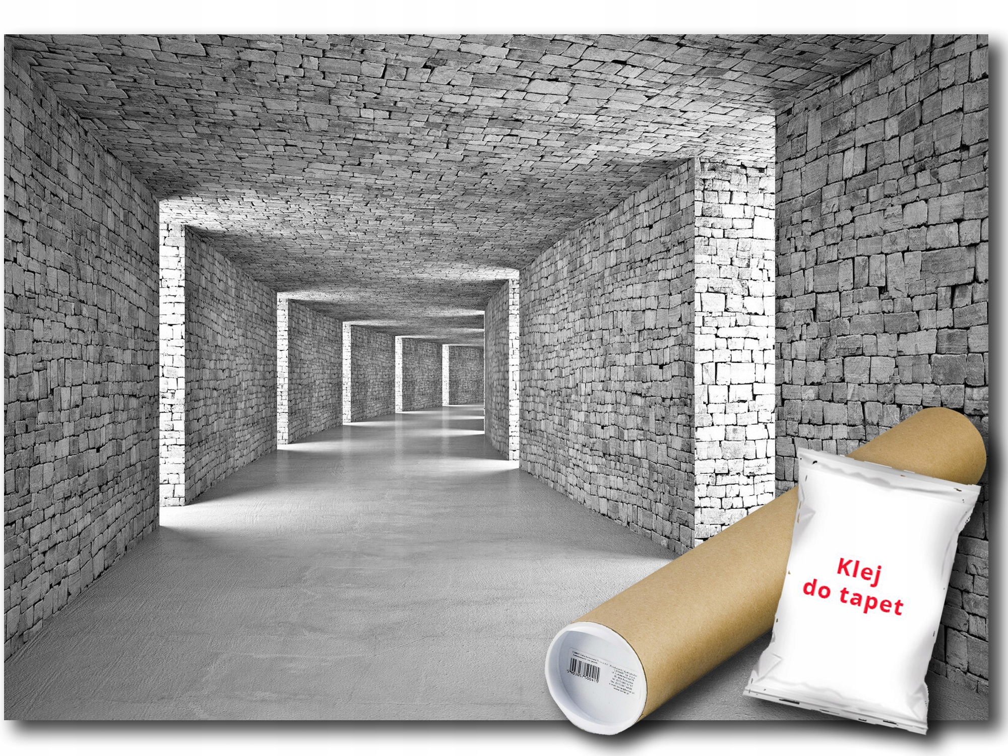 Vinylová Fototapeta Tunel Chodba 3D 368x254
