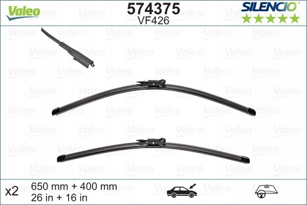 

VAL574375 Wycieraczki Silencio Xtrm VM426X2 574375