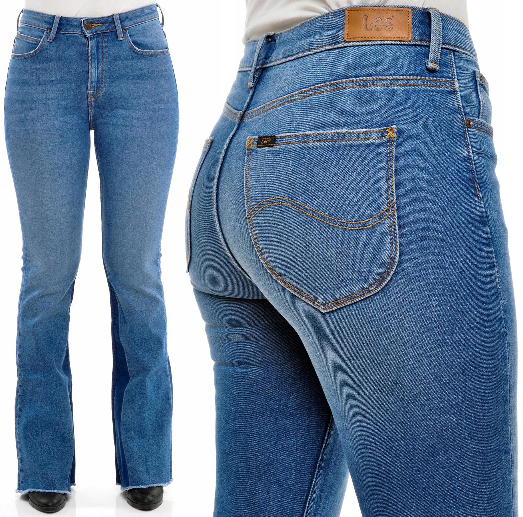 

Lee spodnie High blue skinny New Flare W28 L33