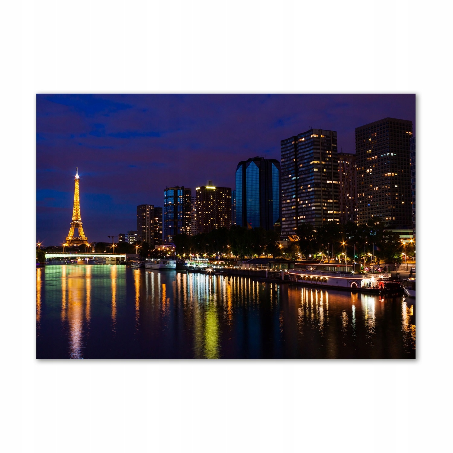 

Foto obraz szkło hartowane Paryż nocą 100x70