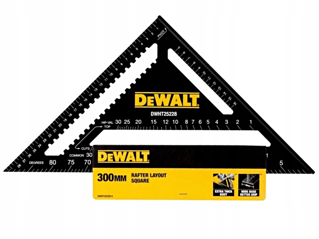 DeWALT DWHT25228 kątownik przymiar metryczny 300mm