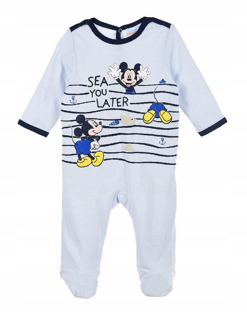 

Niebieski pajacyk niemowlęcy Mickey Mouse 81