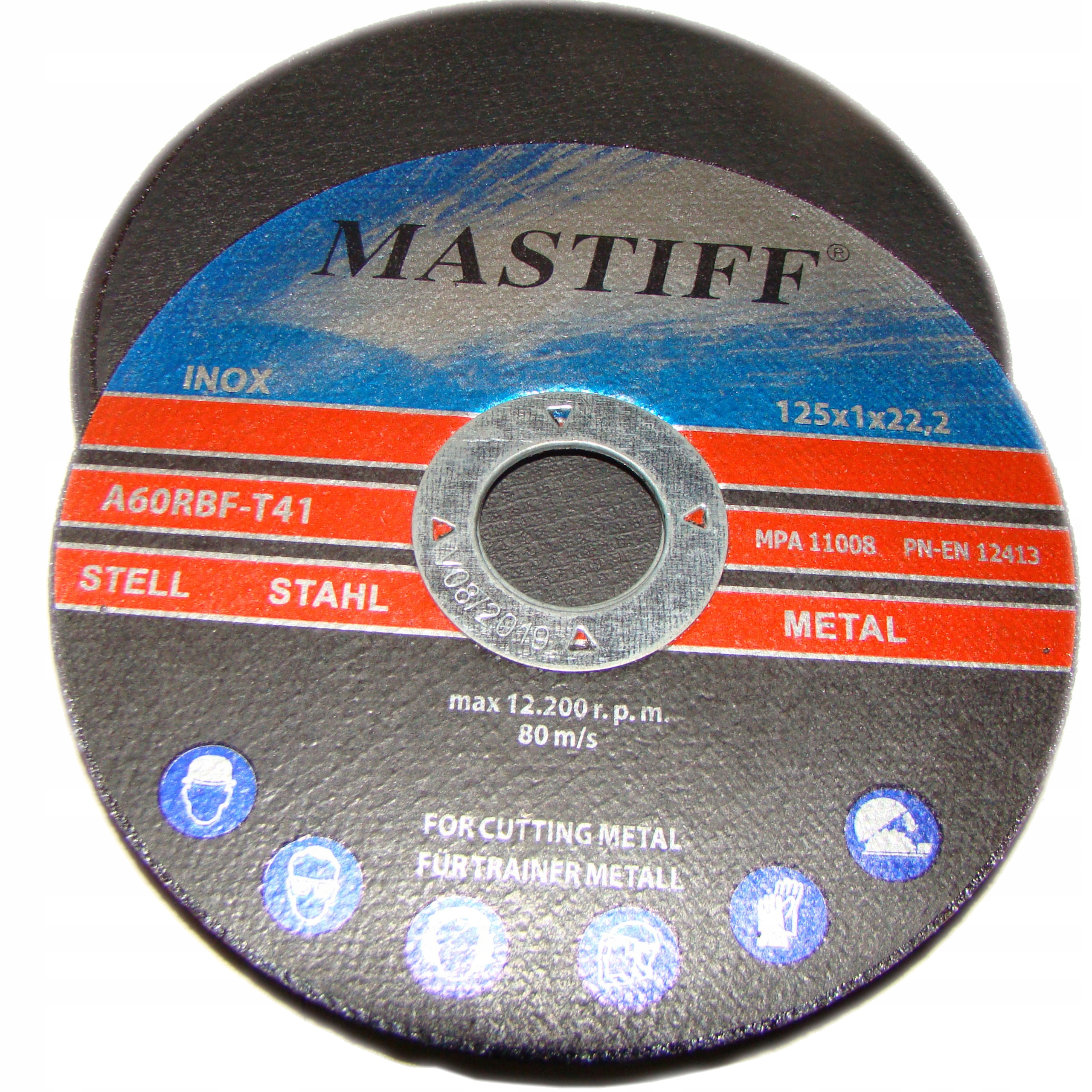 TARCZA DO CIĘCIA STALI METALU 125x1,0 MM 20 SZT