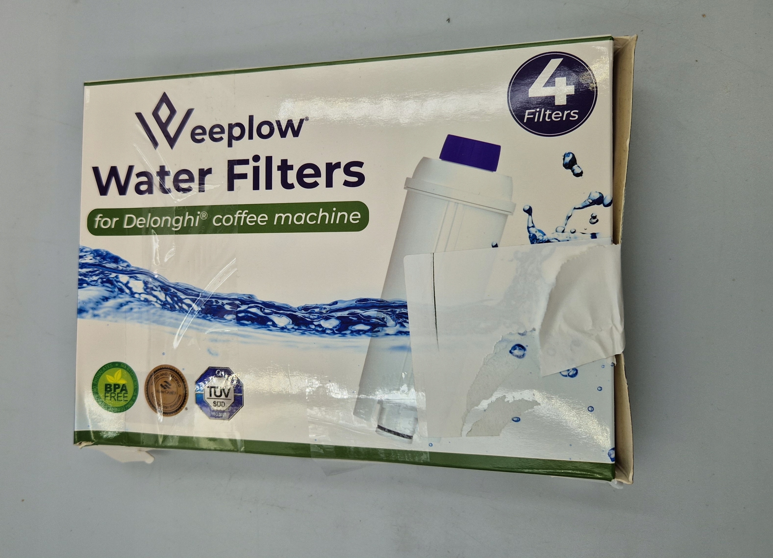 Filtr wody ekspres Delonghi WEEPLOW DLSC002 4 szt. - Sklep, Opinie, Cena w