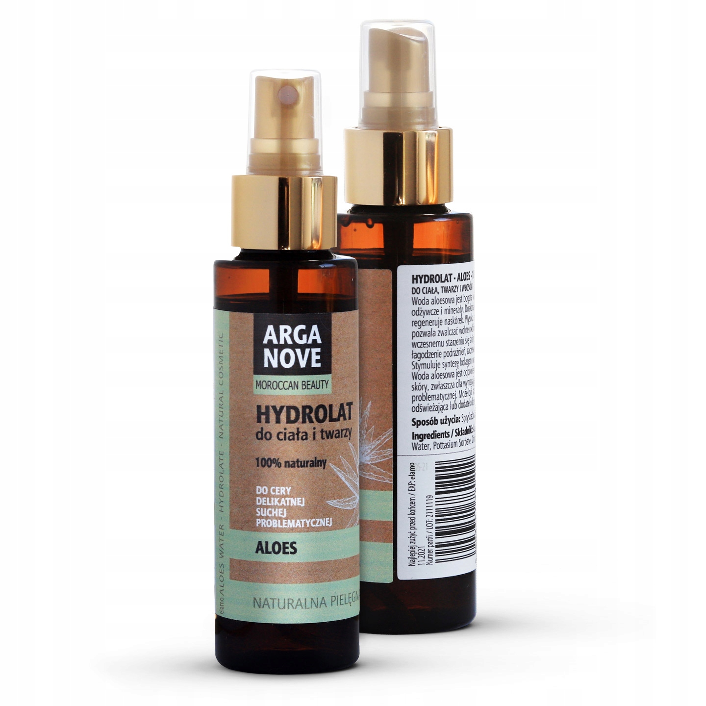 HYDROLAT ALOESOWY DO CERY DELIKATNEJ SUCHEJ 100ml