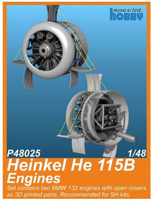 Heinkel He 115B Engines P48025 1/48 • Cena, Opinie • Lotnictwo ...