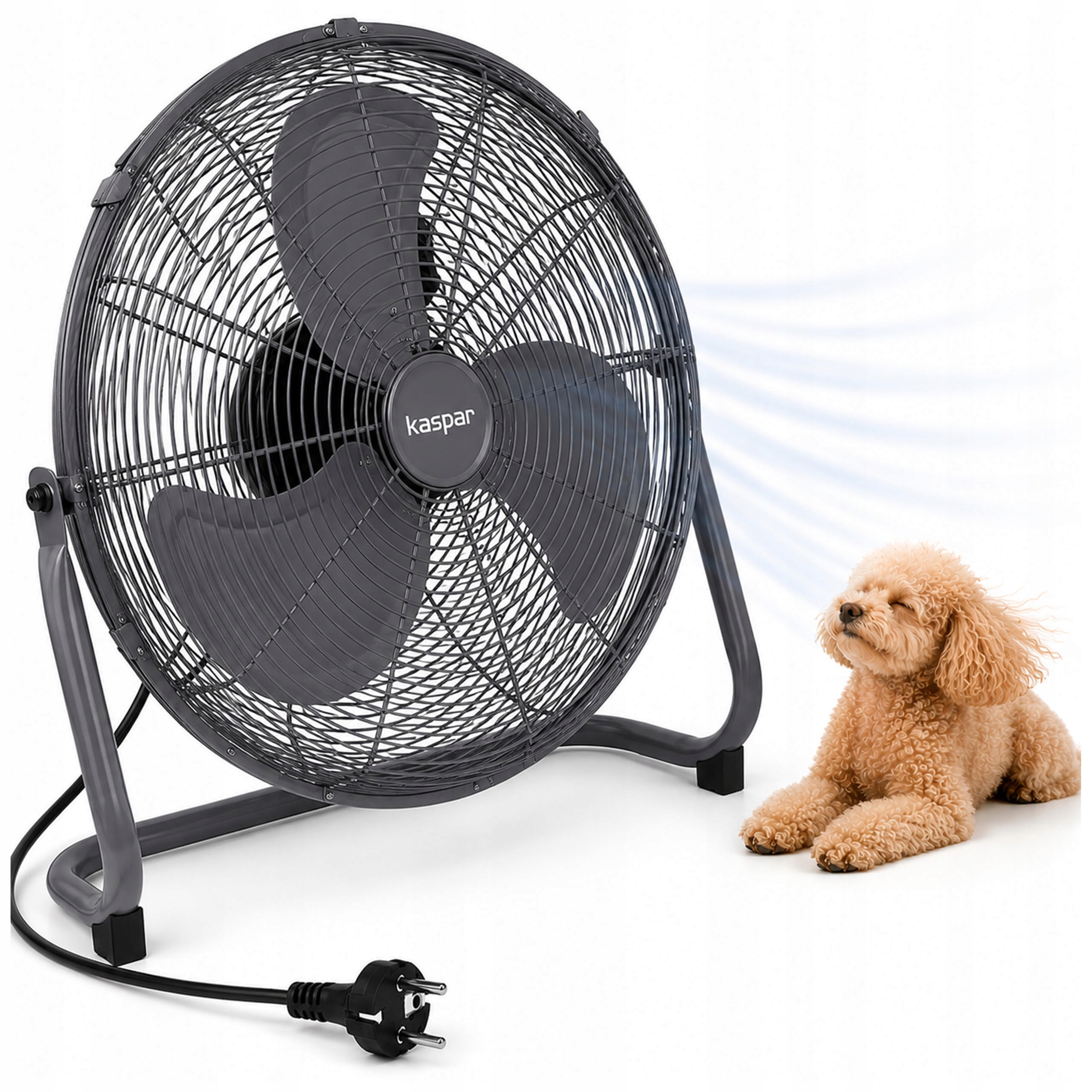 Ventilátor Stojaci Podlahový Ventilátor 200 W Regulácia Výkonu Tichý