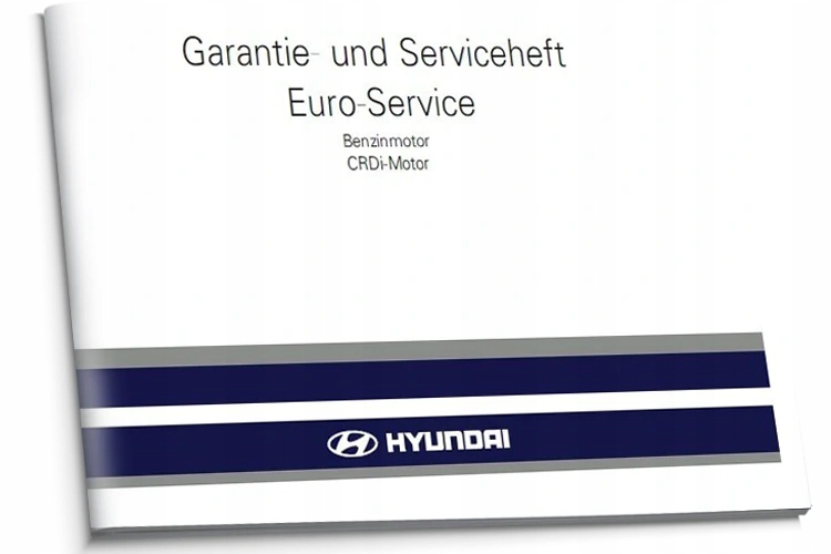 Hyundai Německá čistá servisní kniha