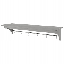 TORNVIKEN Półka ścienna, szary, 120 cm